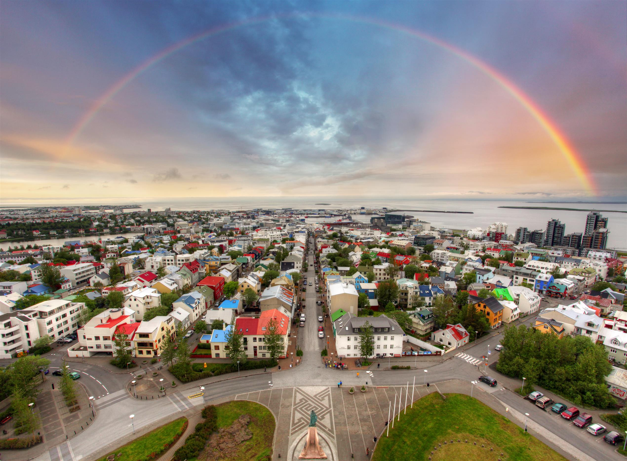 3rd happiest city in europe Reykjavik