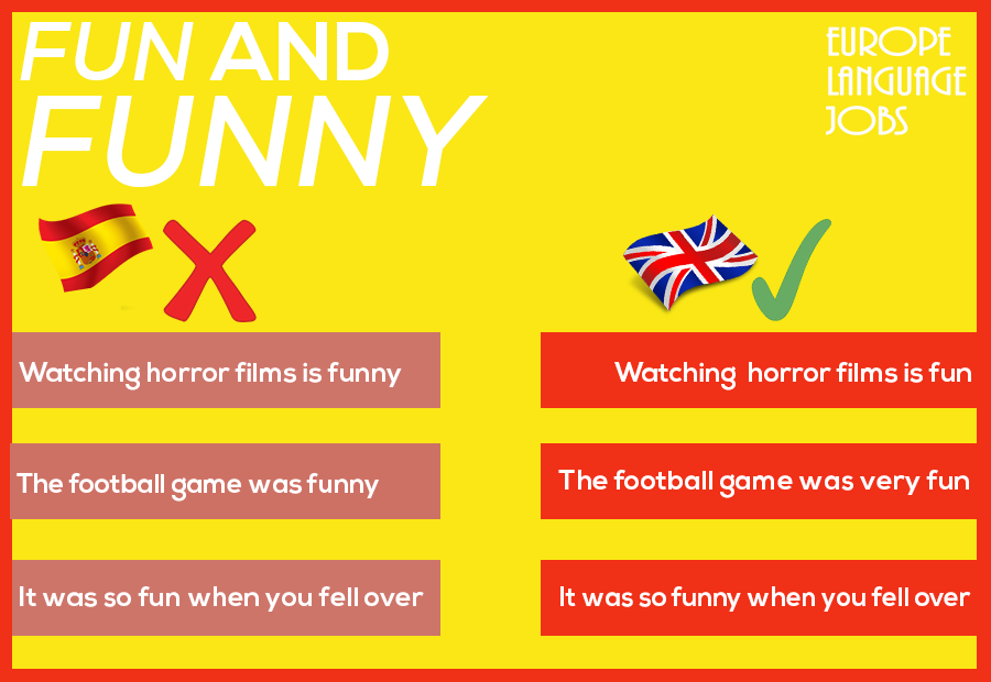 Difference between fun and funny in English 