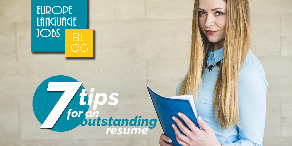 Cv Advice 7 Tips To Create An Outstanding Resume
